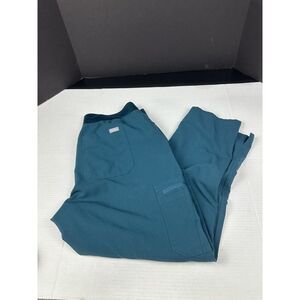 Figs Pants Women XL Green HW Yola‎ Cargo Scrubs W22SW2013P Medical